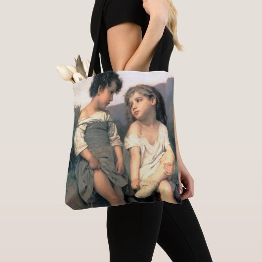 Aan de rand van de Brook, Bouguereau Tote Bag (Dichtbij)