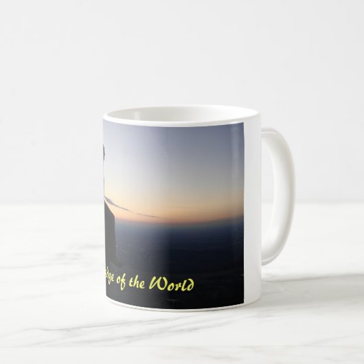 Aan de rand van de wereld koffiemok (Voorkant rechts)