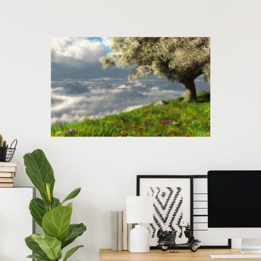 Aan de rand van de wereld (lente) poster (Thuiskantoor)