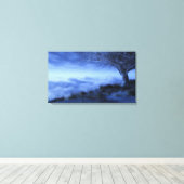 Aan de rand van de wereld (winter) canvas afdruk (Insitu (Houten vloer))