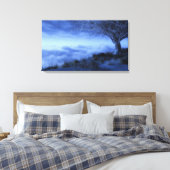 Aan de rand van de wereld (winter) canvas afdruk (Insitu (Slaapkamer))