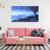 Aan de rand van de wereld (winter) canvas afdruk (Insitu (Woonkamer))