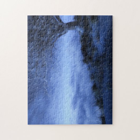 Aan de rand van de wereld (winter) legpuzzel (Verticaal)