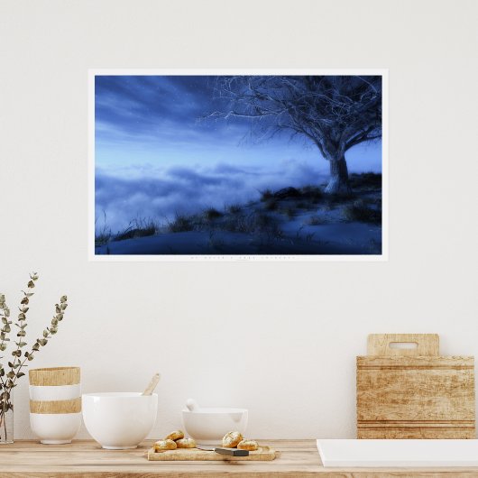 Aan de rand van de wereld (winter) poster (Keuken)