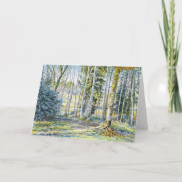 "Aan de rand van de winter" Bedankkaart