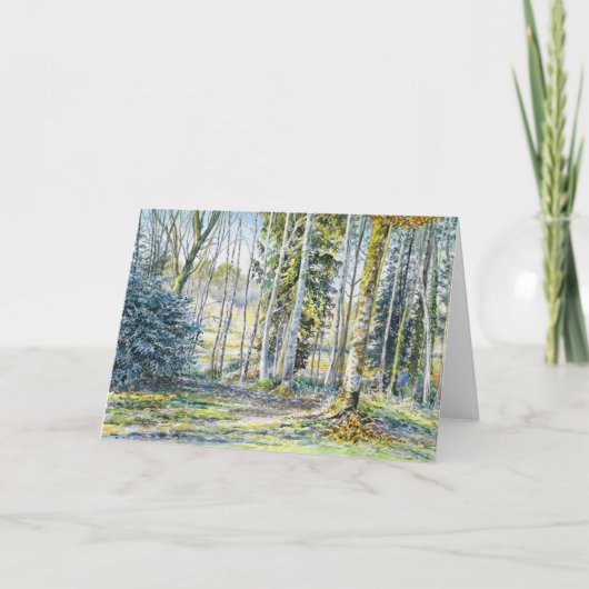 "Aan de rand van de winter" Bedankkaart (Voorkant)