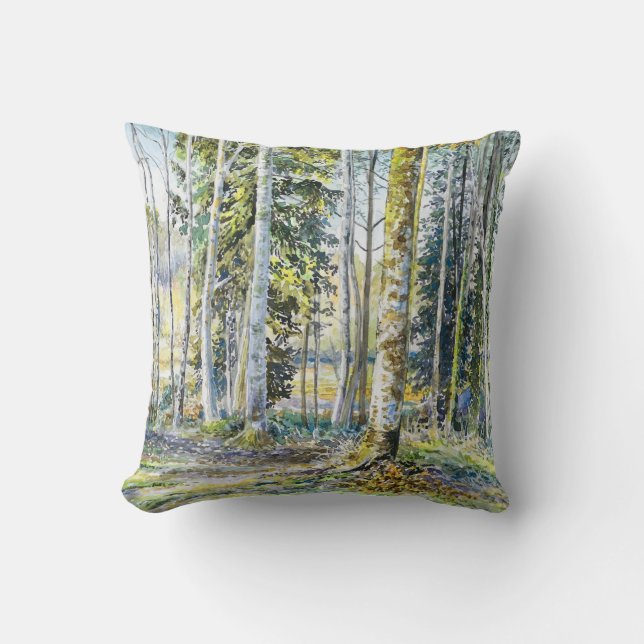 "Aan de rand van de winter" Kussen (Voorkant)