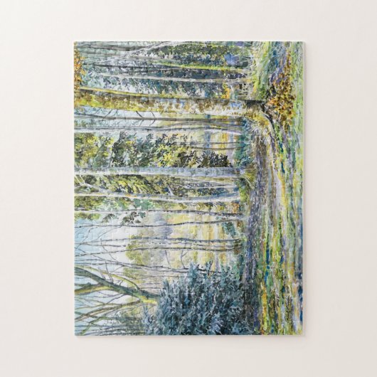 "Aan de rand van de winter" Legpuzzel (Verticaal)