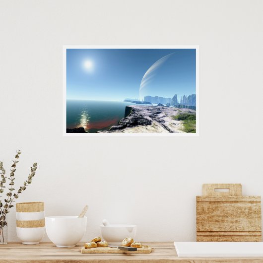 Aan de rand van Fresia Poster (Keuken)