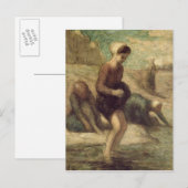 Aan de rand van het water, c.1849-53 briefkaart (Voorkant / Achterkant)