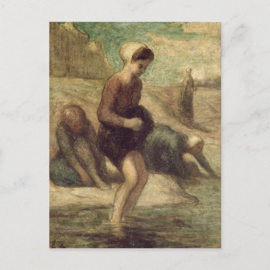 Aan de rand van het water, c.1849-53 briefkaart (Voorkant)