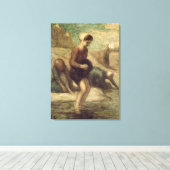 Aan de rand van het water, c.1849-53 canvas afdruk (Insitu (Houten vloer))