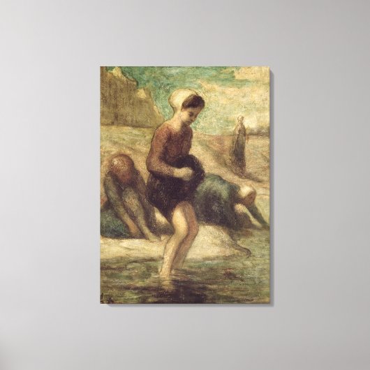 Aan de rand van het water, c.1849-53 canvas afdruk (Voorkant)