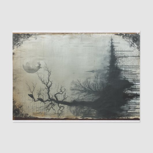 Aan de rand van het water tissuepapier (Voorkant)