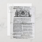 Aan de schadelijke onderneming Lijst-werknitters Briefkaart (Voorkant / Achterkant)