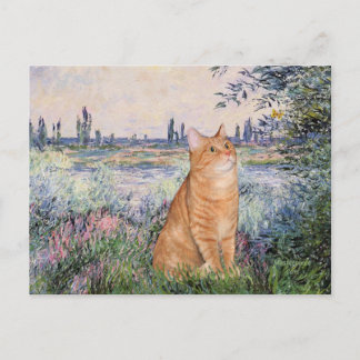 Aan de Seine - Oranje tabby Sh kat 46 Briefkaart