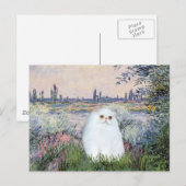 Aan de Seine - Witte Perzische kitten #49 Briefkaart (Voorkant / Achterkant)