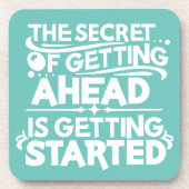 Aan de slag bier onderzetter (Voorkant)