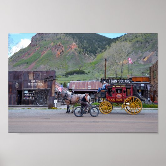 Aan de slag in Silverton, Colorado Poster (Voorkant)