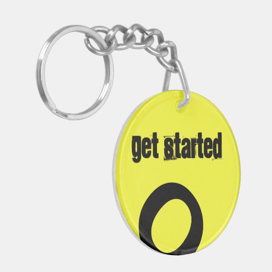 Aan de slag sleutelhanger (Voorkant Links)