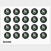 Aan de start van de 4e klas Kinder leraar eerste d Ronde Sticker (Vel)