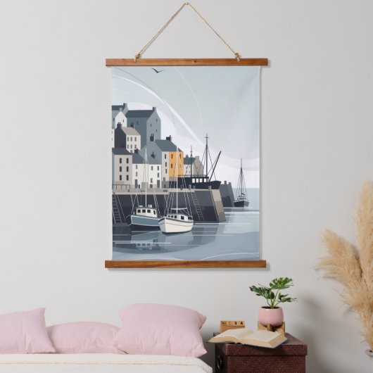 Aan de Steiger Hangend Wandkleed (Slaapkamer)