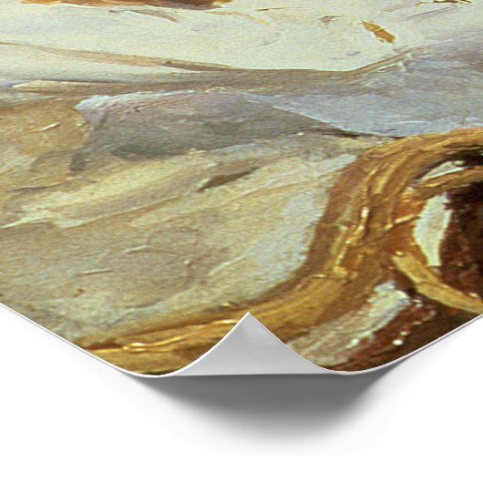 Aan de theetafel, 1888 poster (Hoek)