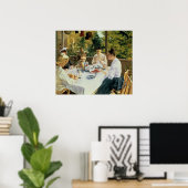 Aan de theetafel, 1888 poster (Thuiskantoor)