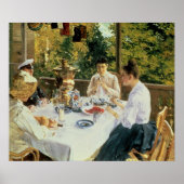Aan de theetafel, 1888 poster (Voorkant)