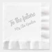 Aan de toekomstige bruid Bruidsfeest Folie Servetten (Voorkant)