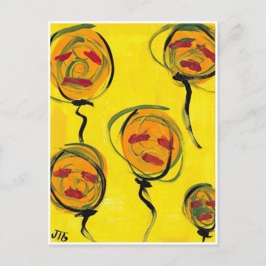 "Aan de top komen" Briefkaart (Voorkant)