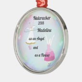 Aan de voedingskraker gepersonaliseerde sierbloem  metalen ornament (Links)