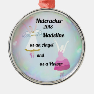 Aan de voedingskraker gepersonaliseerde sierbloem metalen ornament