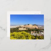 AAN DE VOET VAN DE AKROPOLIS FOLIE FEESTDAGEN BRIEFKAART (Voorkant / Achterkant)