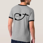 Aan de voet van het Cross Ribbed shirt (Achterkant)