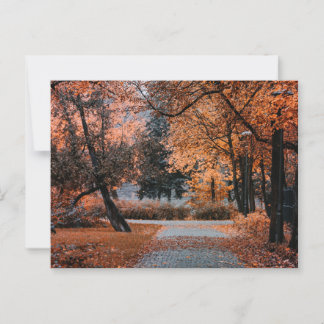 AAN DE VOETEN VAN DE HERFST BRIEFKAART