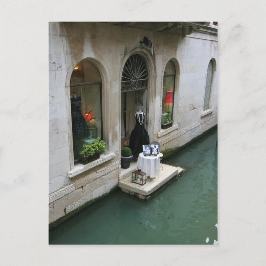 Aan de winkel briefkaart (Voorkant)