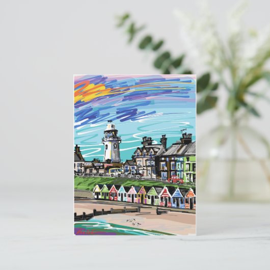 Aan de zijkant briefkaart (Staand voorkant)