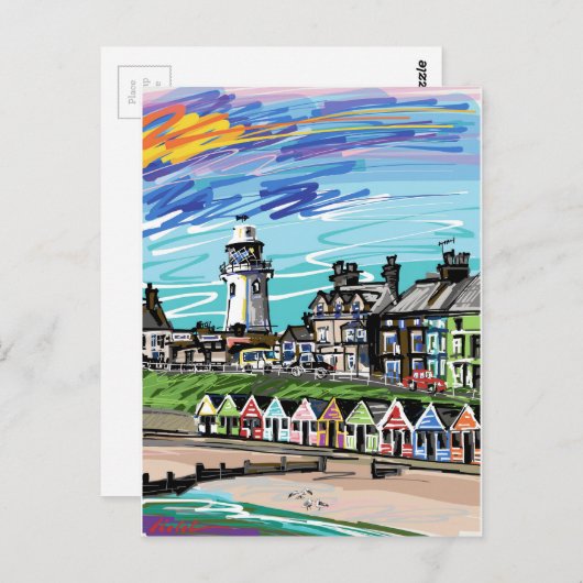 Aan de zijkant briefkaart (Voorkant / Achterkant)