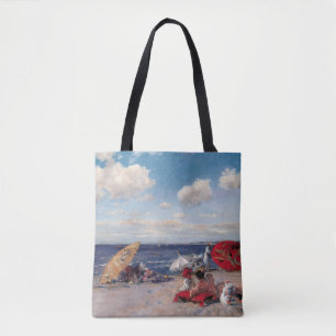 Aan de zijkant tote bag