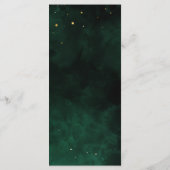 Aan Dine Menu Dark Emerald Green Magic Stars (Achterkant)