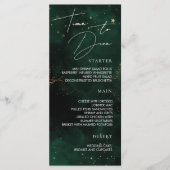 Aan Dine Menu Dark Emerald Green Magic Stars (Voorkant)