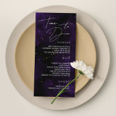 Aan Dine Menu Donkere Paarse Waterverf Magische Go