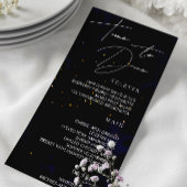 Aan Dine Menu Donkere Paarse Waterverf Magische Go