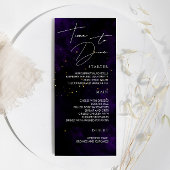 Aan Dine Menu Donkere Paarse Waterverf Magische Go