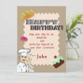 Aan een bakker kaart (Staand voorkant)