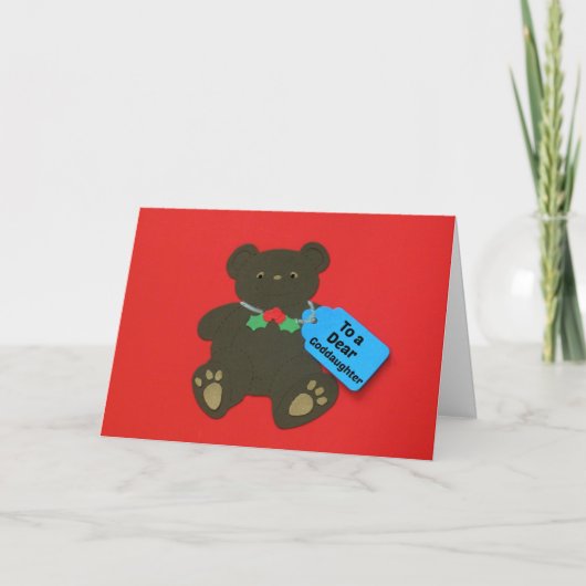 Aan een Beste Peetdochter Feestdagen Kaart (Voorkant)