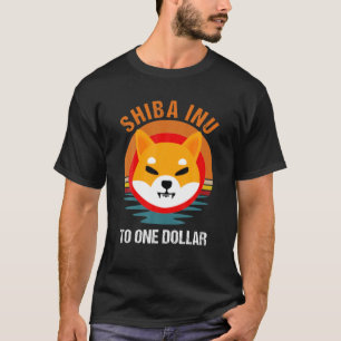 Aan één dollar, Shiba Inu Shib Coin Mannen Crypto T-shirt