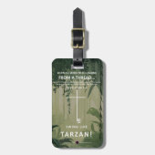 Aan een draad hangen bagagelabel (Voorkant verticaal)