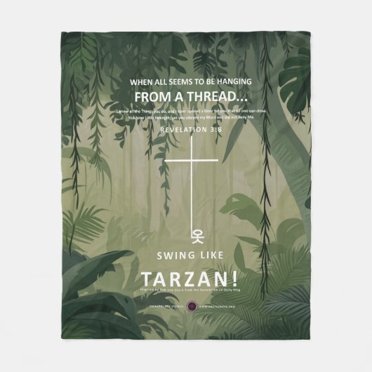 Aan een draad hangen fleece deken (Voorkant)